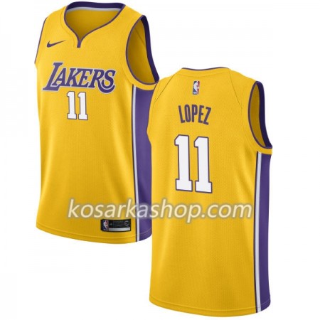Dres Los Angeles Lakers Brook Lopez 11 Nike 2017-18 Zlato Swingman